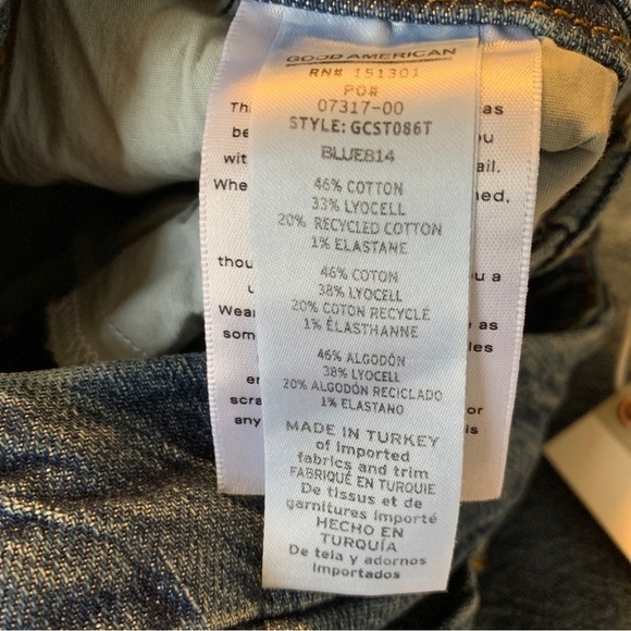 Good American Good Curve Skinny 
Size‎ 0/25 Inseam 29” Brand New - Picture 12 of 12